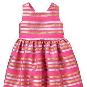 Size 2T Dress Gold/Pink/Silver  - Gymboree